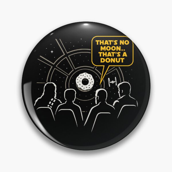Item preview, That’s No Moon Funny Donut Tee designed and sold by pixel-overdose.