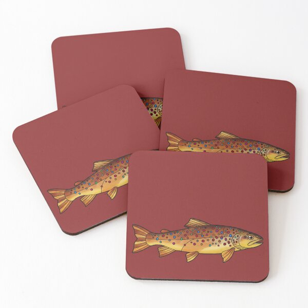 Item preview, Stained Glass Brown Trout designed and sold by Too Kool Designing .