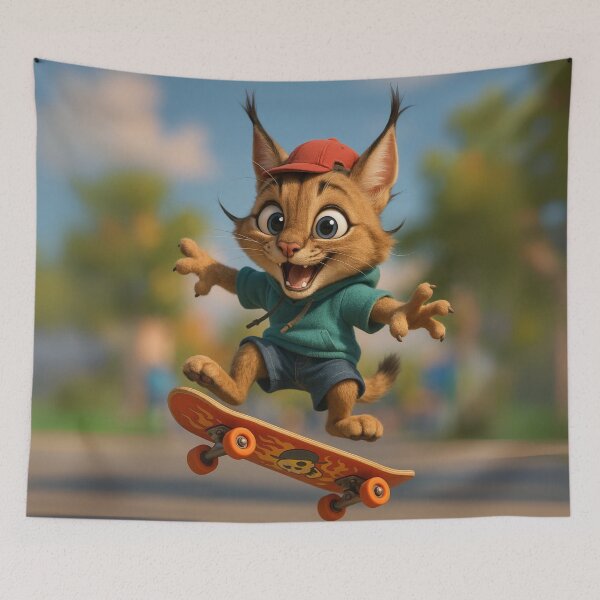 Item preview, Skater Caracal designed and sold by Sillytoe.