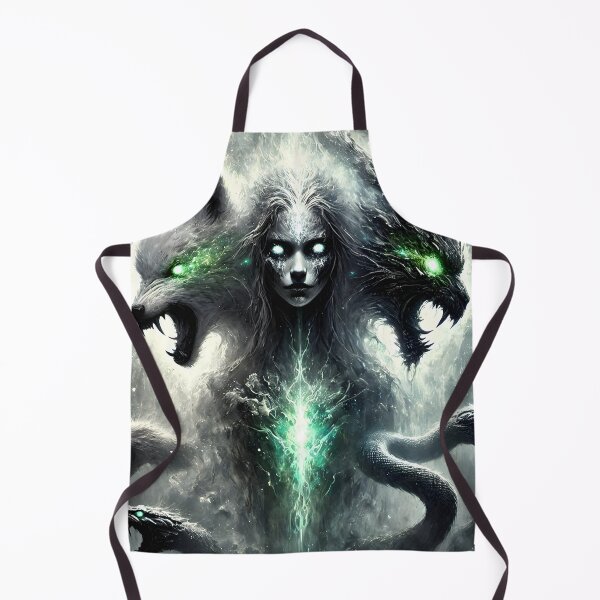 Item preview, "Loki’s Children – Fenrir, Jörmungandr, and Hel | Norse Myth Dark Art" designed and sold by Umbra666.