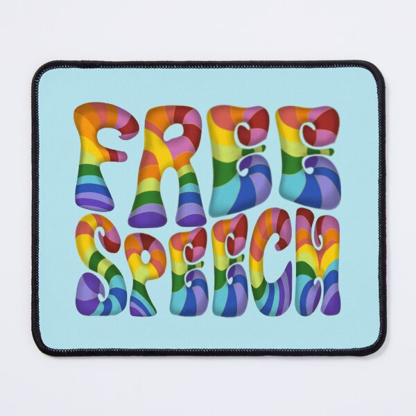 Item preview, Free Speech 3D Word Art designed and sold by Unhinged Heather.