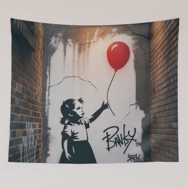 Item preview, Banksy girl ballon vintage designed and sold by martin max.