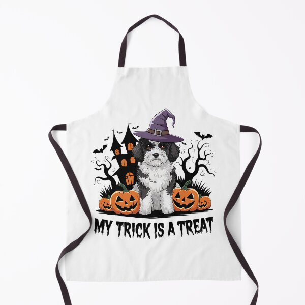Item preview, My Trick Is a Treat | Funny Halloween Bernedoodle Dog designed and sold by CuteDesignables.