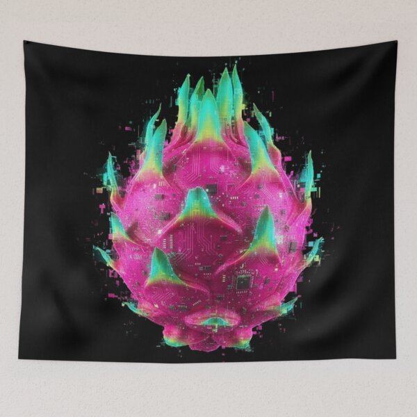 Item preview, Cybernetic Dragon Fruit: Glitched Tropical Core designed and sold by trend-forge.