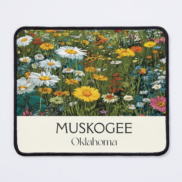 Item preview, Muskogee Oklahoma Vintage Poster | Wildflower Meadow Art Print | Honor Heights Park Decor designed and sold by TuncGK.