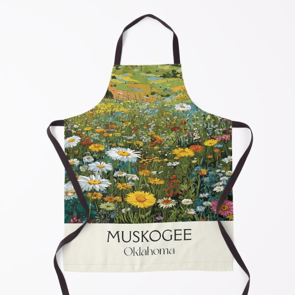 Item preview, Muskogee Oklahoma Vintage Poster | Wildflower Meadow Art Print | Honor Heights Park Decor designed and sold by TuncGK.