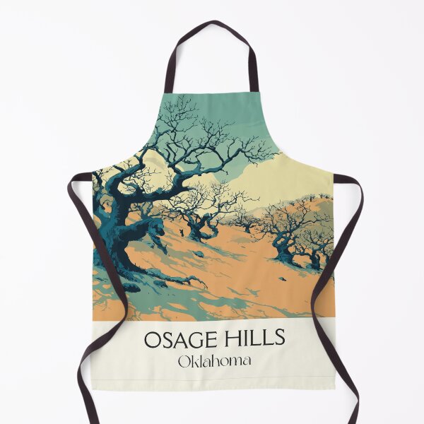 Item preview, Osage Hills Oklahoma Vintage Poster | Blackjack Oak Art Print | State Park Scenery Decor designed and sold by TuncGK.