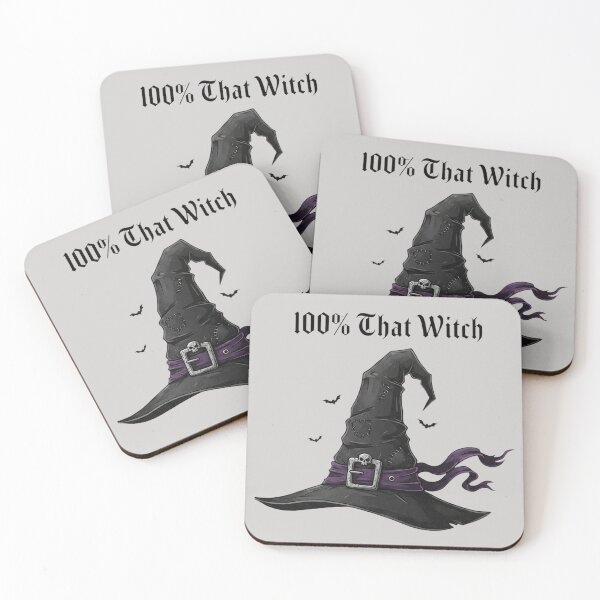 Item preview, 100% That Witch – Spooky Hat & Bats Halloween Design designed and sold by PrintandJoy.