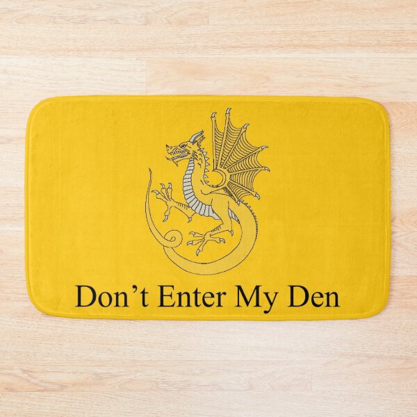 Item preview, 'Don't Enter My Den' Welsh Owain Glyndŵr Dragon Gadsden Flag designed and sold by JonathanR1994.