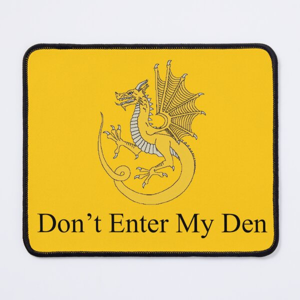 Item preview, 'Don't Enter My Den' Welsh Owain Glyndŵr Dragon Gadsden Flag designed and sold by JonathanR1994.