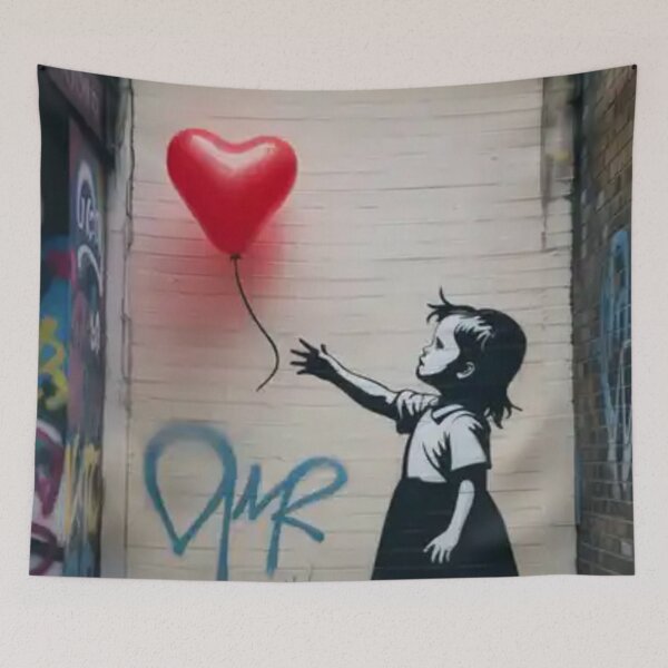 Item preview, Banksy girl ballon vintage designed and sold by martin max.