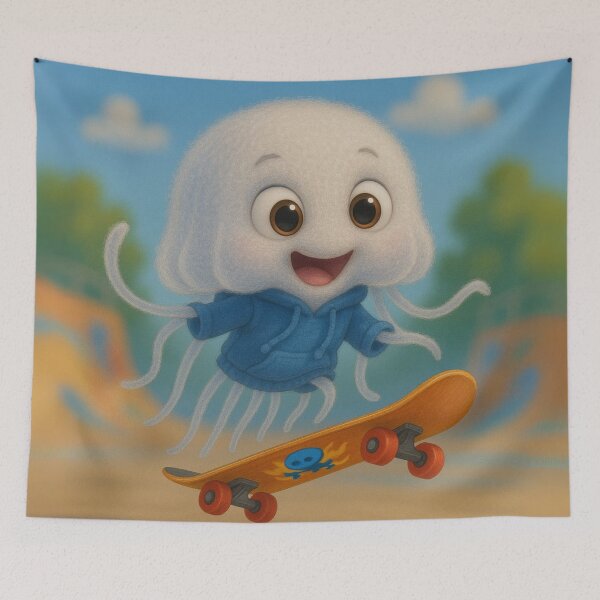Item preview, Skater Freshwater Jellyfish designed and sold by Sillytoe.