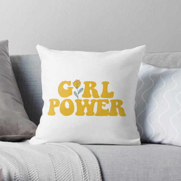 GIRL POWER Throw Pillow