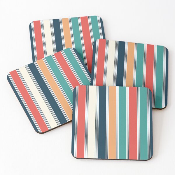 Item preview, VERTICAL Minimalist Pattern in BOHO COLORS  designed and sold by trengeee.