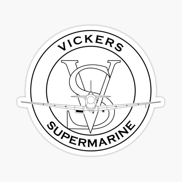 Spitfire Vickers Supermarine logo Sticker