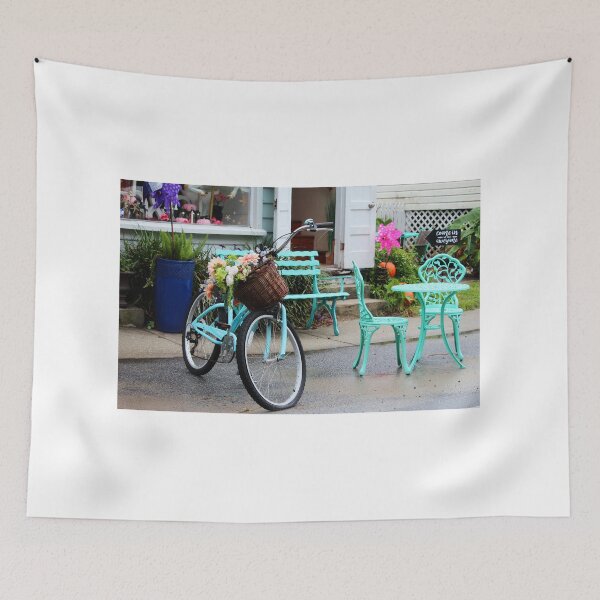 Item preview, Quaint Street Corner with Bicycle designed and sold by Cynthia48.