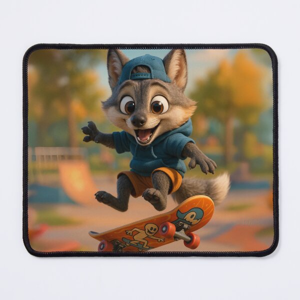 Item preview, Skater Gray Fox designed and sold by Sillytoe.