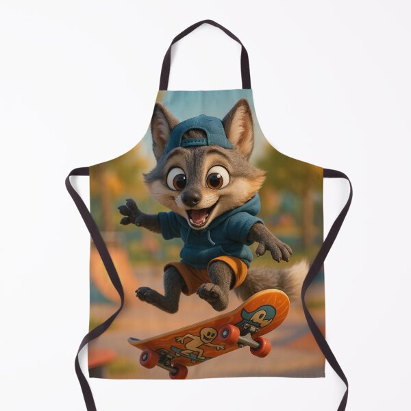 Item preview, Skater Gray Fox designed and sold by Sillytoe.
