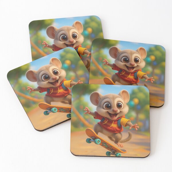 Item preview, Skater Grey Mouse Lemur designed and sold by Sillytoe.