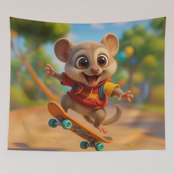 Item preview, Skater Grey Mouse Lemur designed and sold by Sillytoe.