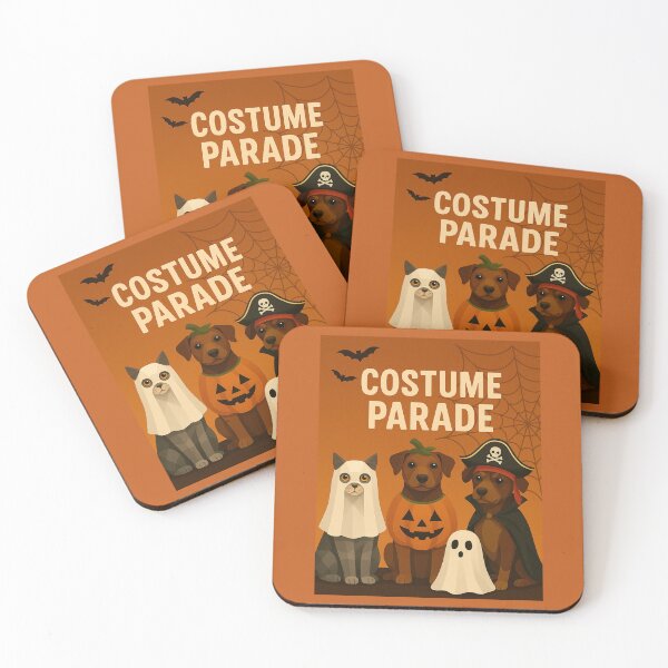 Item preview, Costume Parade – Halloween Pets on Parade designed and sold by GeoWild Designs.