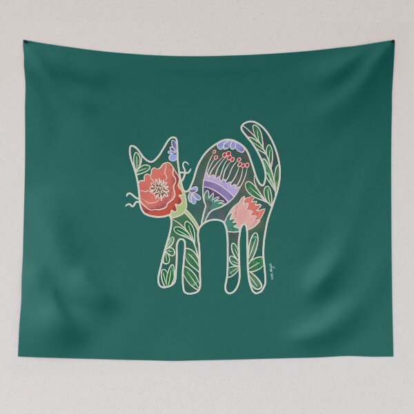 Item preview, Poppy Cat - Viva Flora Collection designed and sold by avec magie.