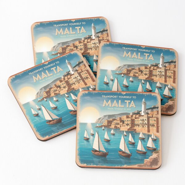 Item preview, Malta Travel Poster designed and sold by CaliforniaDi.