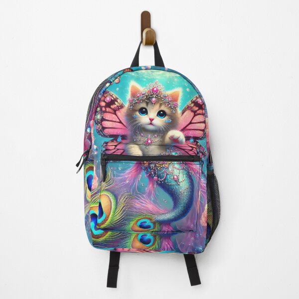 Item preview, Butterfly Mermaid Kitten Dreams - Magical Underwater Fantasy Art designed and sold by WildlyAiyana.