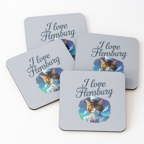 Item preview, I love Flensburg sailor cat  designed and sold by Khala.