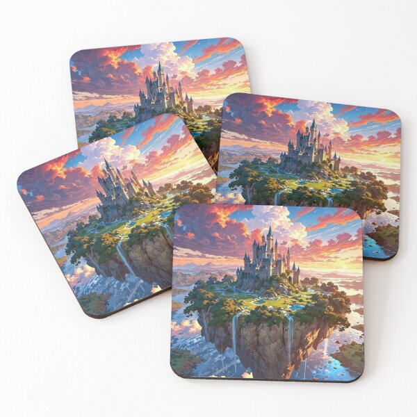 Item preview, Fantasy Castle on Floating Island designed and sold by Syed-Artist.