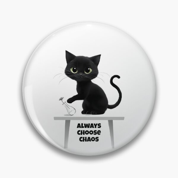 Item preview, Chaotic Black Cat Mischief designed and sold by The Crazy Cat Lady.