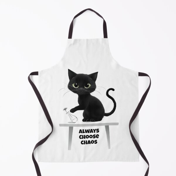 Item preview, Chaotic Black Cat Mischief designed and sold by The Crazy Cat Lady.