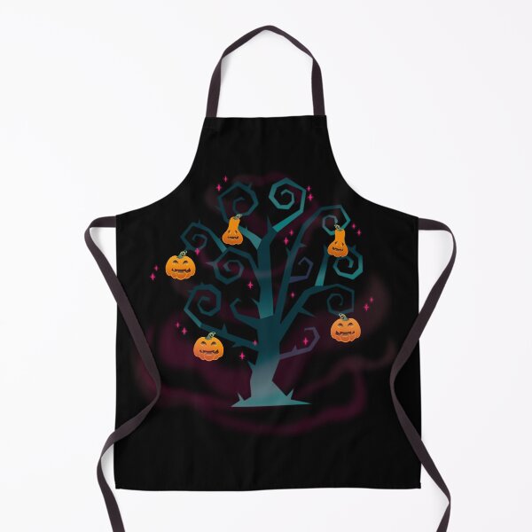 Item preview, Dark tree with Halloween pumpkins in the fog designed and sold by Martapp.