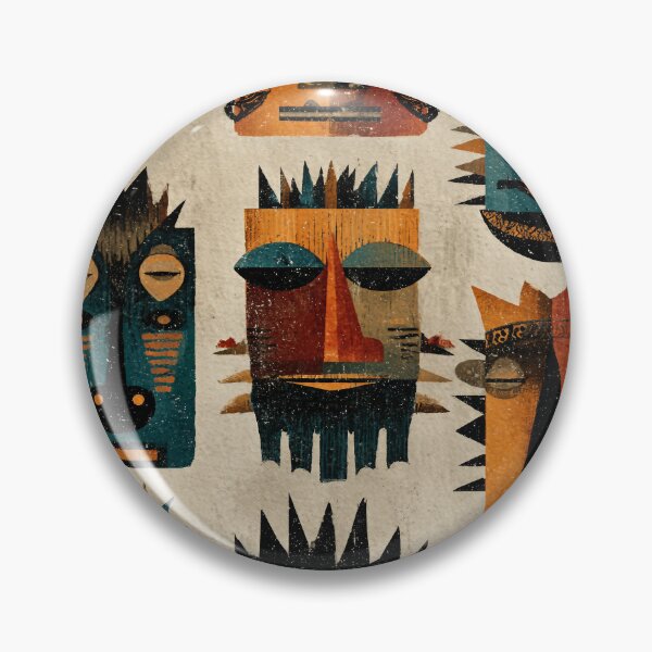 Item preview, Tribal Mask Pattern – Ethnic Design Pattern designed and sold by Meiersbeste.