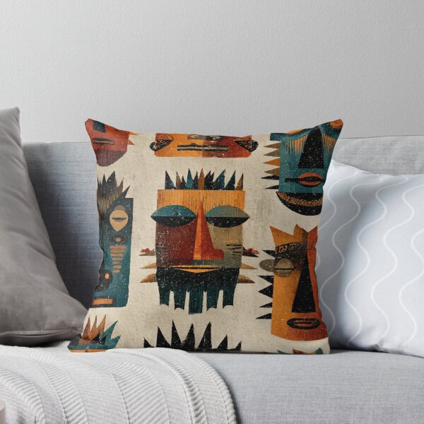 Item preview, Tribal Mask Pattern – Ethnic Design Pattern designed and sold by Meiersbeste.