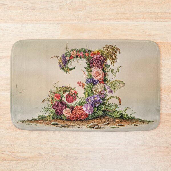 Item preview, Flower Fantasy Alphabet Letter J designed and sold by Royal Wall Whispers.
