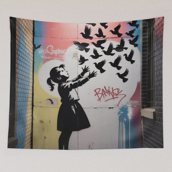 Item preview, Banksy solider flowers peace designed and sold by martin max.