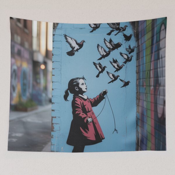 Item preview, Banksy solider flowers peace designed and sold by martin max.