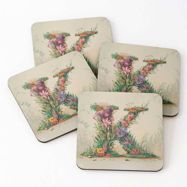 Item preview, Flower Fantasy Alphabet Letter K designed and sold by Royal Wall Whispers.