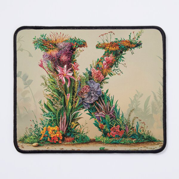 Item preview, Flower Fantasy Alphabet Letter K designed and sold by Royal Wall Whispers.