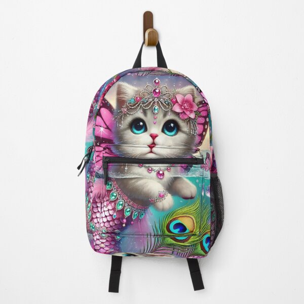 Item preview, Butterfly Mermaid Kitten Dreams III - Magical Underwater Fantasy Art designed and sold by WildlyAiyana.
