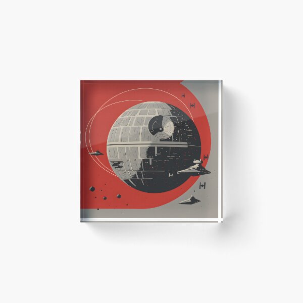 Item preview, Death Star Under the Red Sun designed and sold by TheMannDesigns.