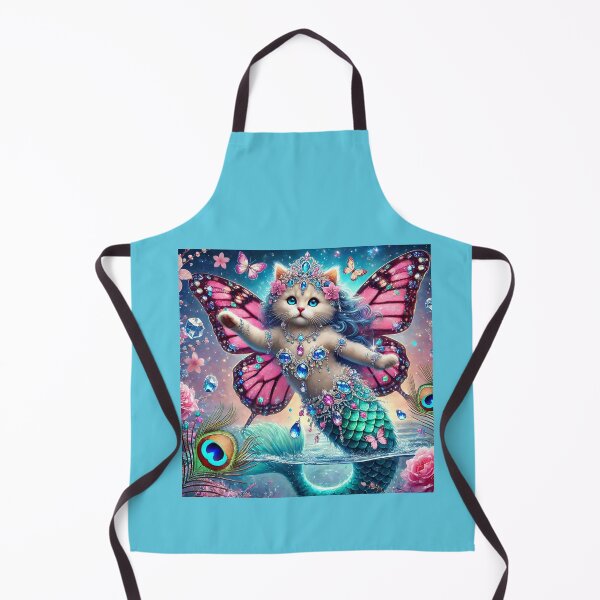 Item preview, Butterfly Mermaid Kitten Dreams IV - Magical Underwater Fantasy Art designed and sold by WildlyAiyana.