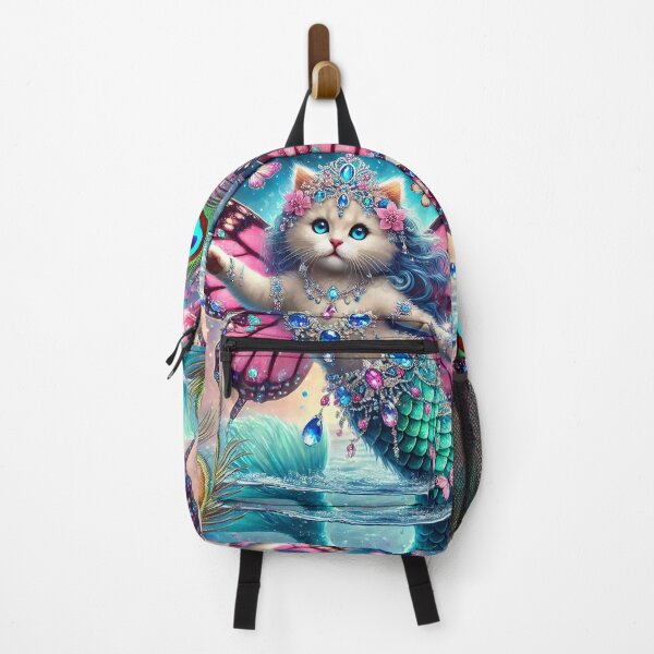 Item preview, Butterfly Mermaid Kitten Dreams IV - Magical Underwater Fantasy Art designed and sold by WildlyAiyana.