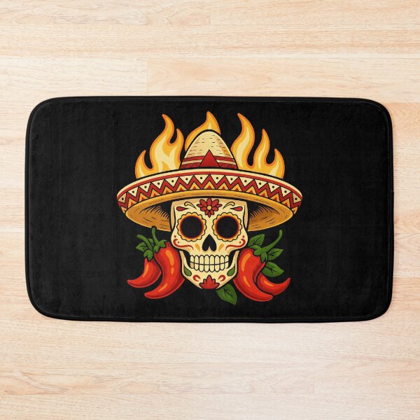 Item preview, Sugar Skull with Chilli Peppers designed and sold by VelvetRoom.