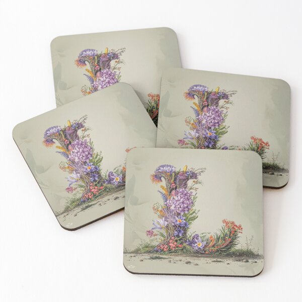 Item preview, Flower Fantasy Alphabet Letter L designed and sold by Royal Wall Whispers.
