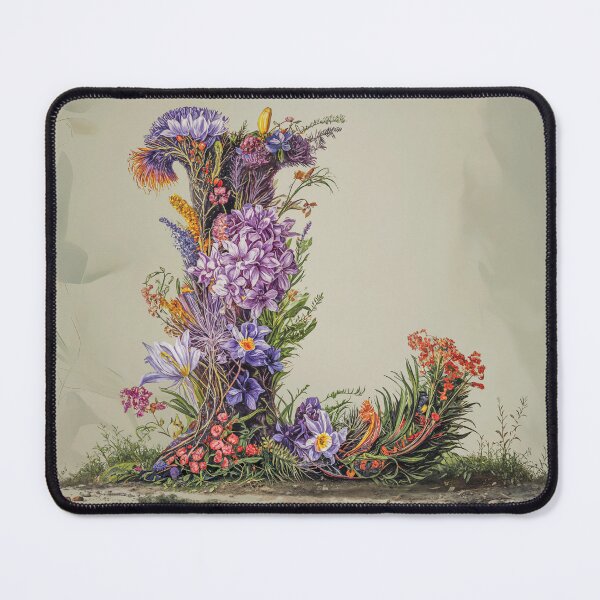 Item preview, Flower Fantasy Alphabet Letter L designed and sold by Royal Wall Whispers.