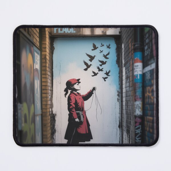 Item preview, Banksy girl hope flies free designed and sold by martin max.
