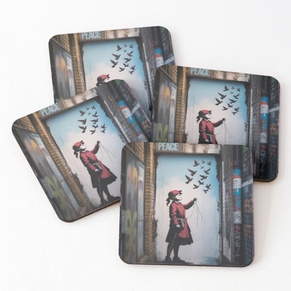 Item preview, Banksy girl hope flies free designed and sold by martin max.
