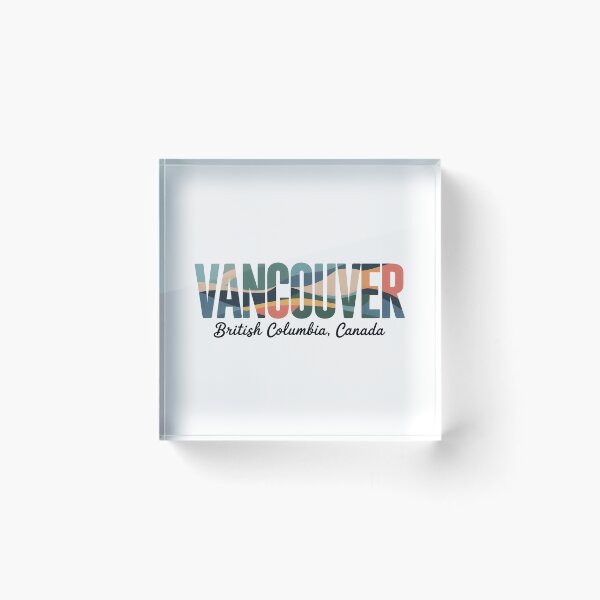 Item preview, Vancouver British Columbia Landscape Typography Design designed and sold by Paper Drip.